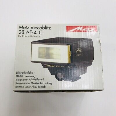 Metz Mecablitz 28AF-4C Flash For Canon Brand New Old Stock Japan