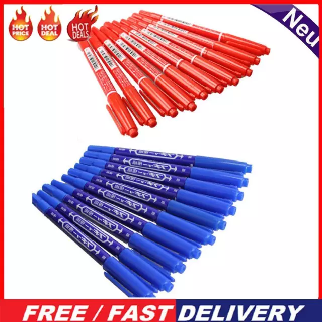 10pcs Painting Sketching Dual End Marker Pen Student Office Writing Stationery