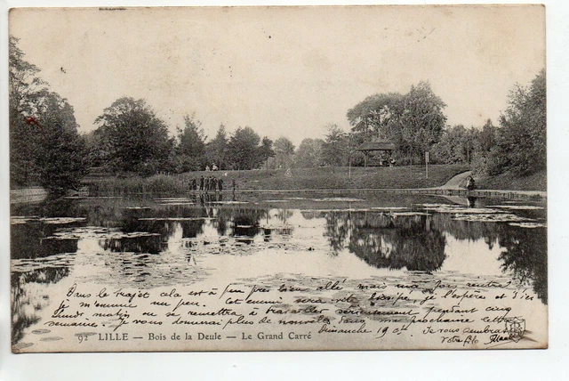 LILLE - Nord - CPA 59 - le bois de la Deule - le grand carré