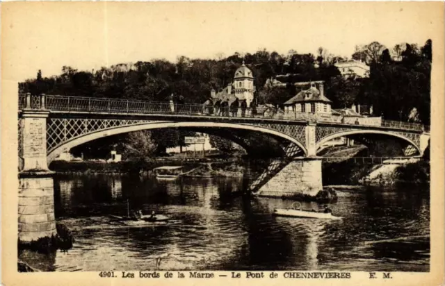 CPA Les Bords de la Marne le Pont de CHENNEVIERES (569815)