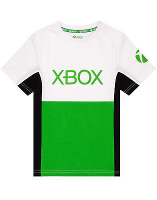 T-shirt Xbox Ragazzi Bambini Black Green Game Game Console logo Abbigliamento