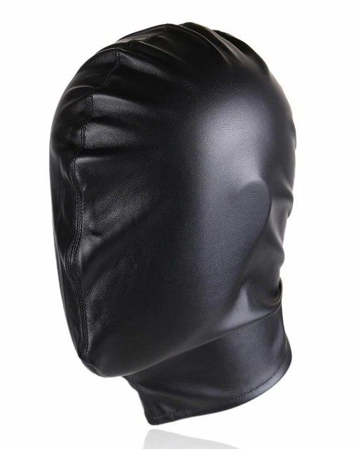Masque En Cuir PU Pour Univers BDSM/bondage - Noir, Réglable, Neuf