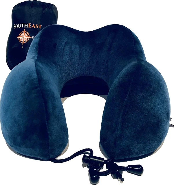 Southeast Memory Foam Travel Neck Pillow - Premium, Dark Blue, Size 11 inch