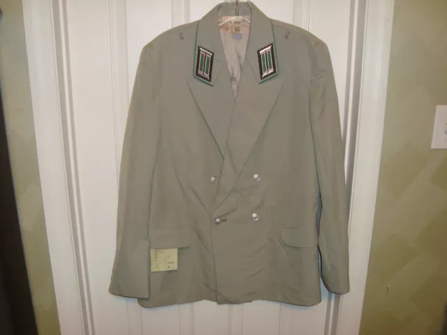 ORIGINAL DOUBLE BREASTED Vintage East German Police Uniform Jacket Size ...