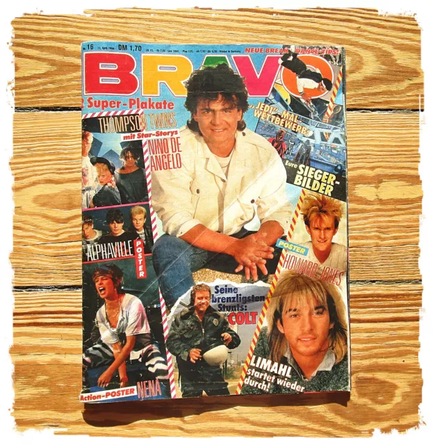 BRAVO Heft Nr. 16 April 1984 komplett mit Postern  NENA Maffay Limahl Alphaville
