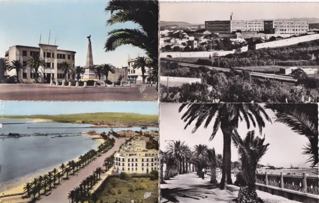 Lot de 4 cartes postales anciennes postcards TUNISIE TUNISIA BIZERTE 4