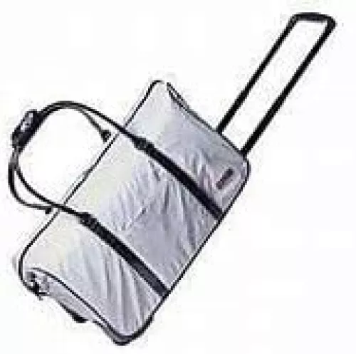 Samantha Brown Wheeled Nylon Weekender - Silver