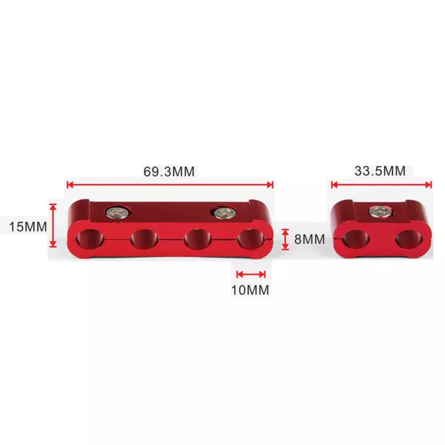 Kit de pince organisateur pour moteur en alliage d'aluminium rouge bougie d'allumage séparateur de fil 3