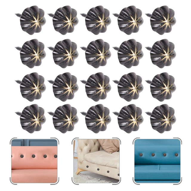 Uñas decorativas para muebles uñas rasgado acolchado cabeza grande 100 piezas