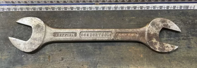 Vintage Gordon Tools Open Ended Spanner 15/16” AF X 7/8" AF