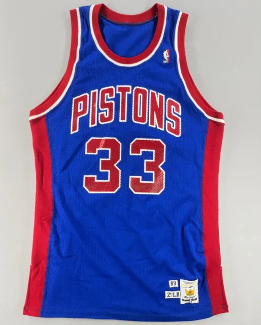1989 DAVID GREENWOOD MacGregor Jersey Team Issued Detroit Pistons Sand ...