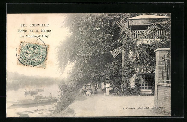 CPA Joinville, Bords de la Marne, Le Moulin d´Alby 1903