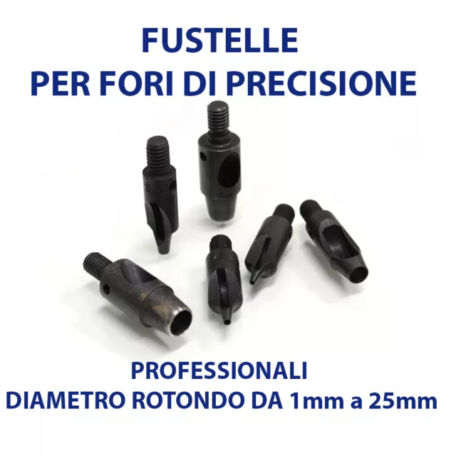 Fustella Di Precisione Professionale Per Fori Rotondi Su Pelle Tessuto E Pvc 2