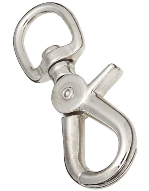 National Hardware N222-711 3/4" x 3-5/8" Trigger Snap with Swivel Eye, Nickel