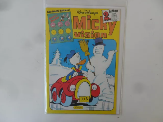 Ehapa - Micky Vision - 2. Auflage - Nr. 1/ 1987 - Zustand: 1 (mit Sticker)