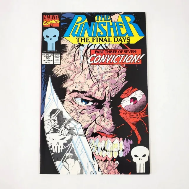 Punisher #55 (1987 Series) Direct Vol. 1 Marvel Comic Book Nov 1991 Haynes