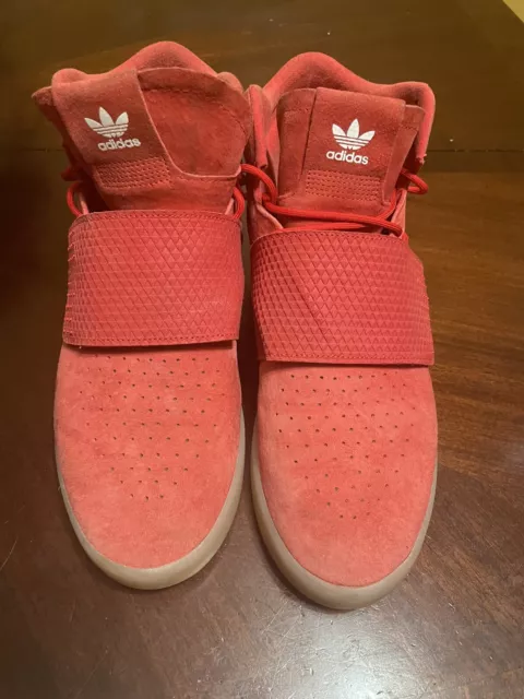 Size 11.5 - adidas Tubular Invader Strap Red