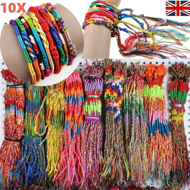 Friendship Bracelets Anklet Cotton Thread Woven Neon Bracelet Party Boho Ankle``