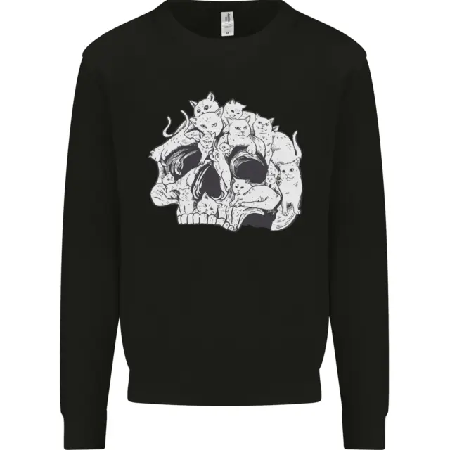 A Skull Made of Cats Mens Sweatshirt Jumper