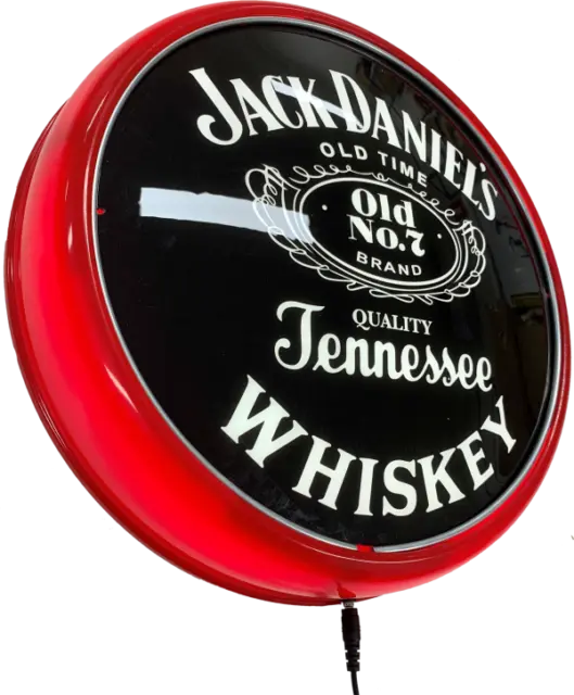 Jack Daniels RED LED Bar Lighting Wall Sign Light Button Easter Gifts