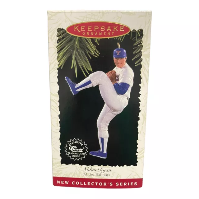 1996 Hallmark Keepsake Nolan Ryan At The Ballpark Series Christmas Ornament