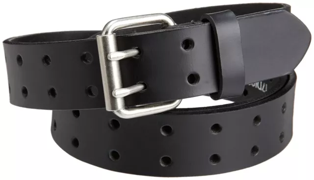DICKIES MEN'S BIG & Tall 35MM Leather Two Hole Perforated Bridle Belt ...