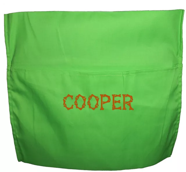 Kids School Chair Bag / Book Bag | Personalised |  Boys Lime |  1st name FREE