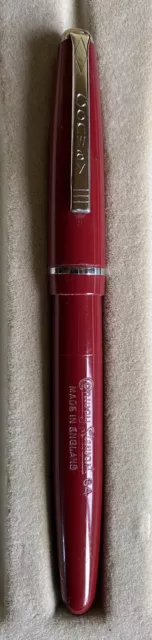 Rare Conway Stewart 64 Fountain Pen Burgundy Scribe M Nib