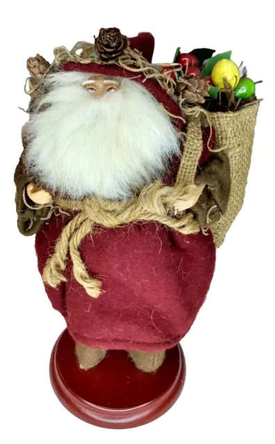 Christmas Santa Rustic Old World Primitive Holiday Figurine 10.5"