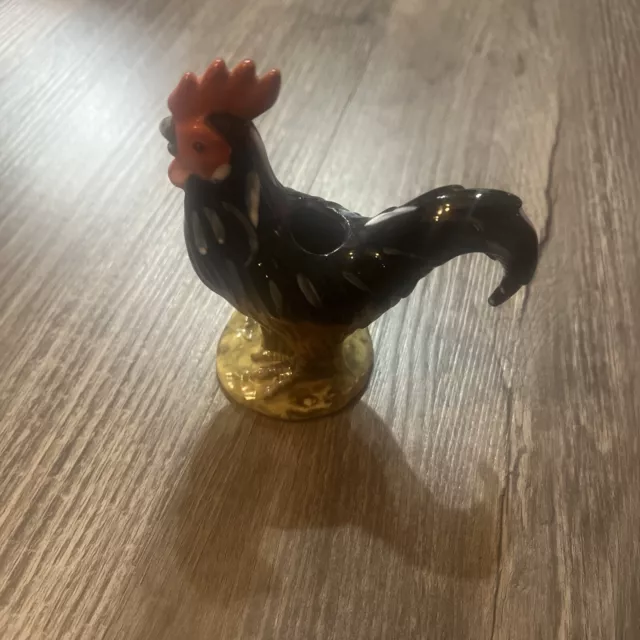 Isabelle de Borchgrave Small Creamer Chicken Hen Black Collectible 2000 EUC