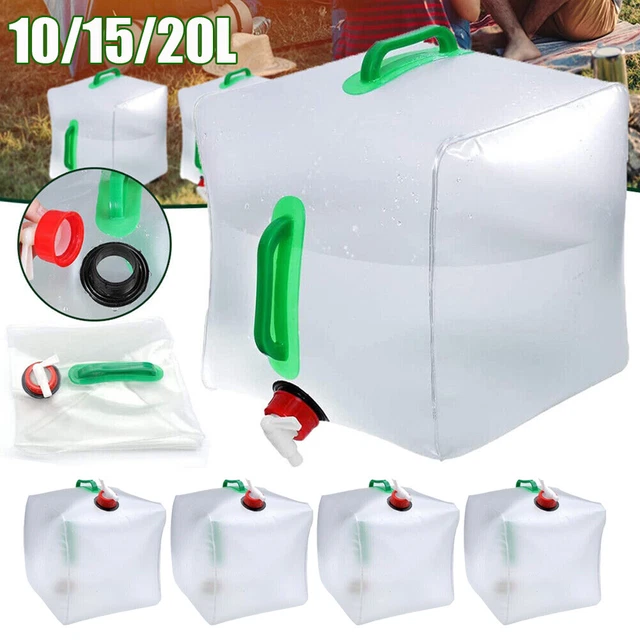 4Stk. Wasserkanister mit Hahn Trinkwasserkanister Wasser Behälter Camping Tank