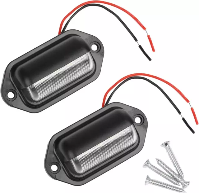 2PCS Luce Targa LED per Targa, Targa a LED Luce per 12V Auto, Rimorchi, Camper,