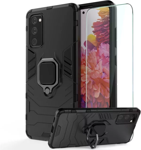 Coque Etui Housse + Verre Trempé pour Samsung Galaxy S24 S23 FE Ultra S22 Plus