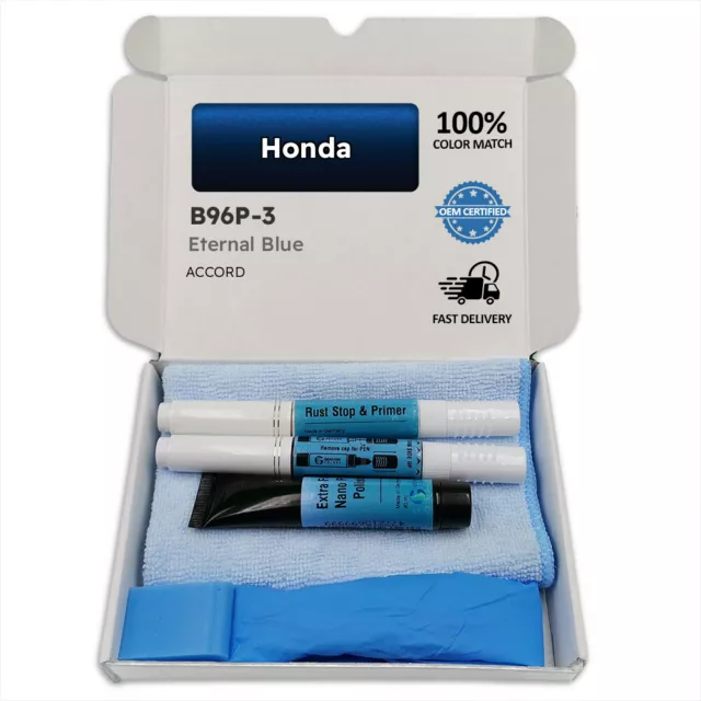 B96P 3 Eternal Blue Touch Up Paint for Honda ACCORD Pen Stick Scratch Chip Fix