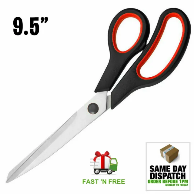 9.5" Stainless Steel Tailoring Scissors Dress Making Fabric All Multi Purpose