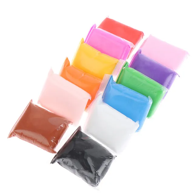 12 Color Air Dry Colorful Clay Creative DIY Handmade Educational Toy Kids Y1^-^