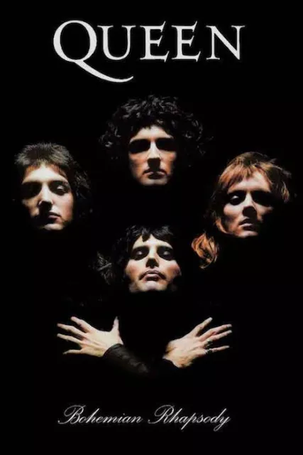 QUEEN BOHEMIAN RHAPSODY POSTER BRIAN MAY FREDDIE MERCURY 24x36 NEW FREE SHIPPING