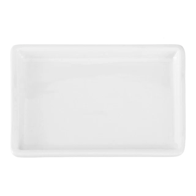 1 pieza Bandeja de cerámica Soporte de jabón Bandeja de tejido Jabón Plato de baño Organizador