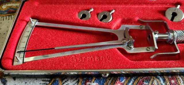 Schioetz Tonometer with Certificate of accuracy. Mint condition!
