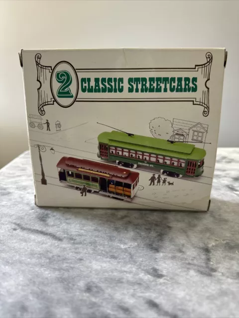 2 Classic Streetcars Desire Trolley and San Francisco Cable Car New Unused