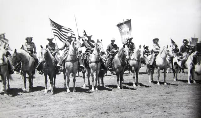 Western Horse Club Cowboys Rodeo Photo Palominos Tri City Los Angeles CA 1950s