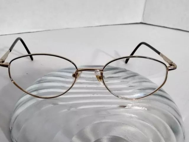 Linda design Eyeglasses Frames Gold 50 19 125 Narrow Slim petite small 3