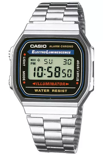 Casio A-168W  Orologio, Uomo (Unisex) , Vintage, Batt.7anni, Crono, Illuminator