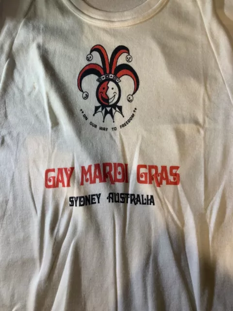 1982 Sydney Mardi Gras t-shirts, On Our Way To Freedom, gay, LGBT, queer vintage