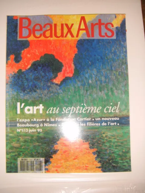 Beaux Arts Magazine N°113 Brice Marden Pougny Azur Carré d'art Nîmes