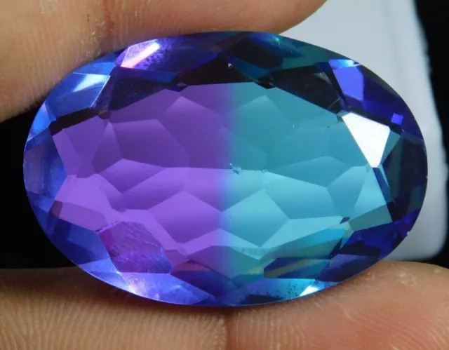 AAA+ 61.55 Ct. Large Ametrine Oval Cut Faceted Loose Gemstone Gift for Women