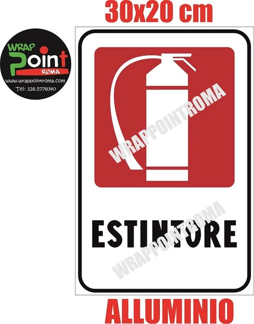 12 Cartelli Estintore In PVC – 20x30 Cm, Plastificati, Alta Visibilità, Per Sicurezza Sul Lavoro E Segnaletica Antincendio