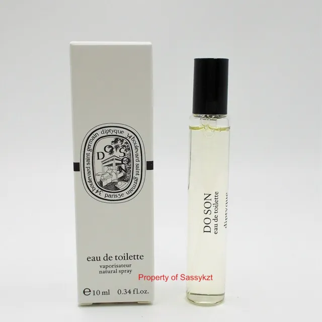 Diptyque Do Son Eau De Toilette Deluxe Travel Perfume Spray 10ml  .34 fl oz