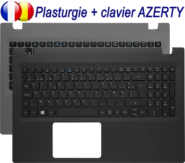 Clavier AZERTY (topcase) Pour Acer Aspire E5 Série - Noir, Français, Compatible Plusieurs Modèles