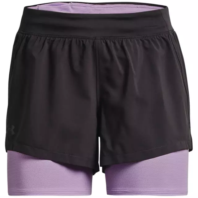 Under Armour Iso Chill 2in1 Running Shorts Ladies Performance Pants Trousers